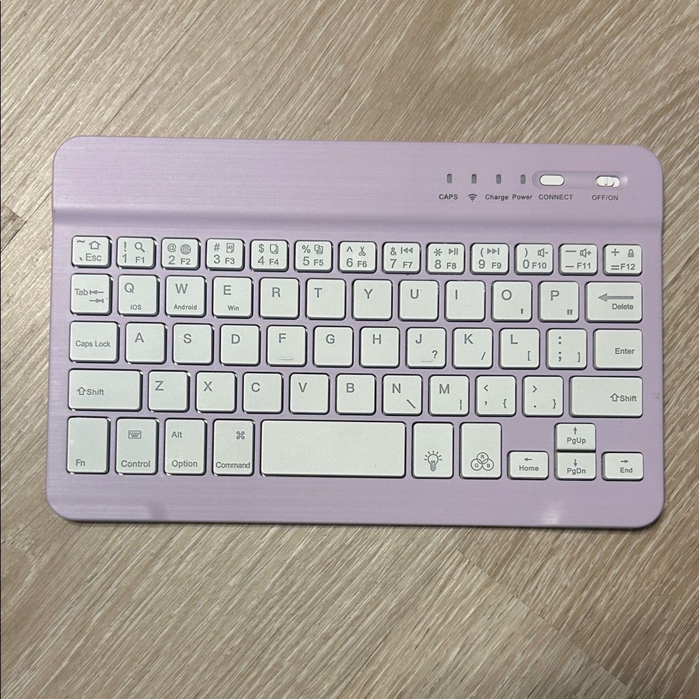 Cimetech Wireless Bluetooth Ultra Thin Purple Keyboard for Tablets